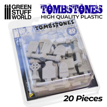 Green Stuff World: 20x Gravestones Plastic Set