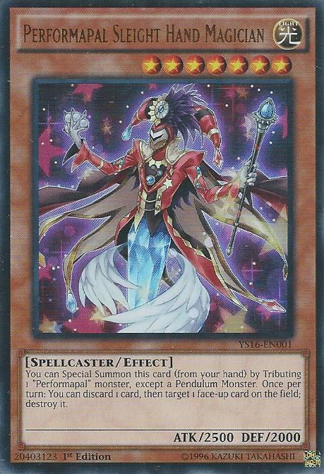 Performapal Sleight Hand Magician [YS16-EN001] Ultra Rare