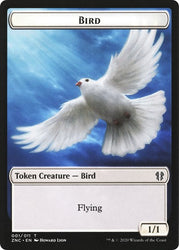 Bird // Kor Ally Double-sided Token [Commander: Zendikar Rising]