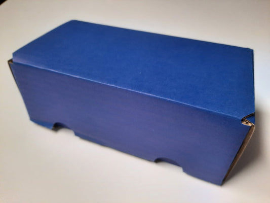400 Count Cardboard Card Storage Box Blue