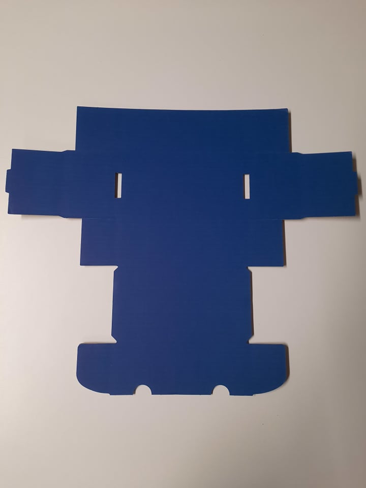 400 Count Cardboard Card Storage Box Blue
