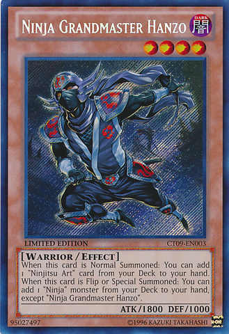 Ninja Grandmaster Hanzo [CT09-EN003] Secret Rare