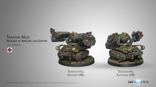 Traktor Muls. Regiment of Artillery and Support Infinity Corvus Belli