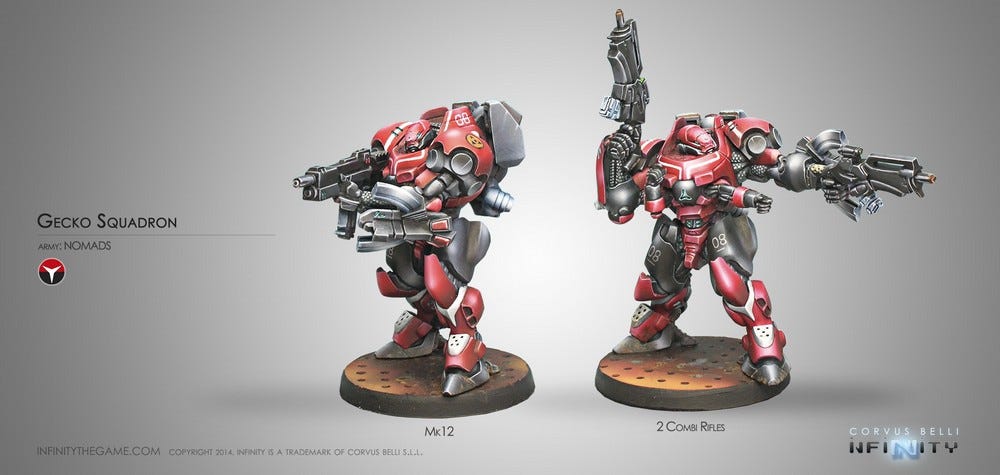 Gecko Squadron Infinity Corvus Belli