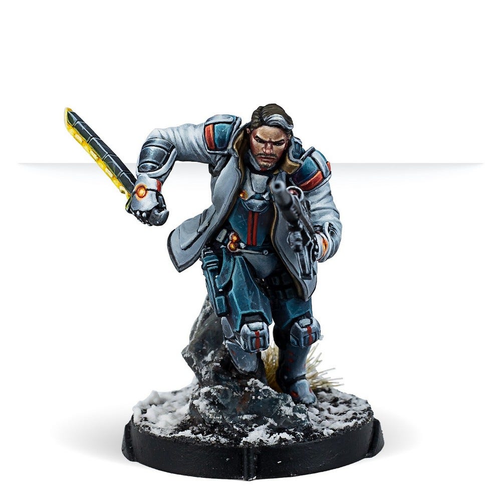 John Hawkwood, Merc Officer (K1 Marksman Rifle) Infinity Corvus Belli