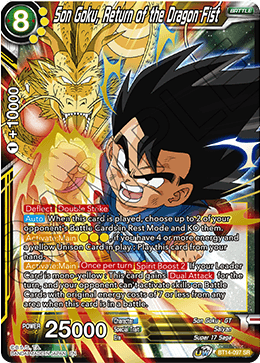Son Goku, Return of the Dragon Fist (BT14-097) [Cross Spirits]