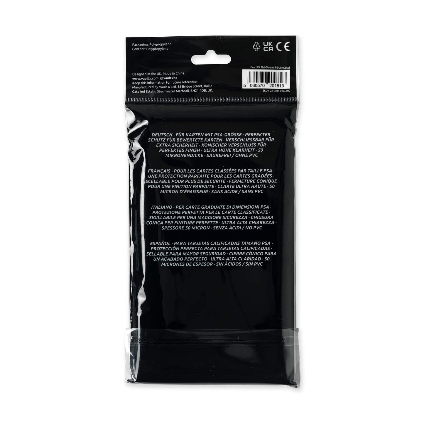 Vault X Exact Fit Slab Sleeves PSA (100 Pack)