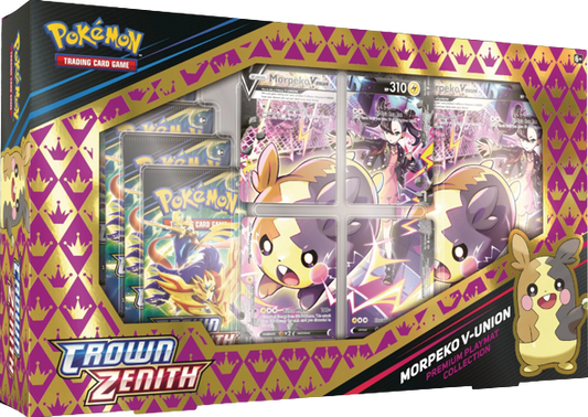 Pokemon TCG: Sword & Shield 12.5- Crown Zenith Premium Playmat Collection - Morpeko V-Union
