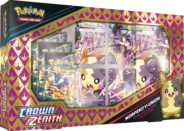 Pokemon TCG: Sword & Shield 12.5- Crown Zenith Premium Playmat Collection - Morpeko V-Union