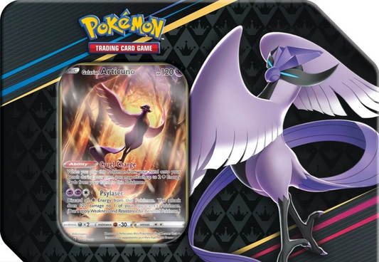 Pokémon TCG: Sword & Shield 12.5 Crown Zenith Special Art 7" Tin Galarian Articuno