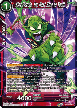 King Piccolo, the Next Step to Youth (Common) (BT13-011) [Supreme Rivalry]