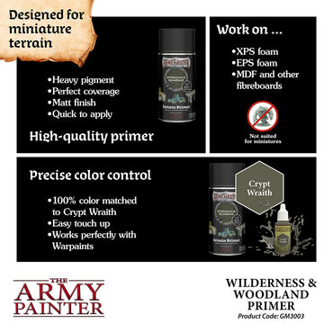 GM: Terrain Primer - Wilderness & Woodland Spray The Army Painter
