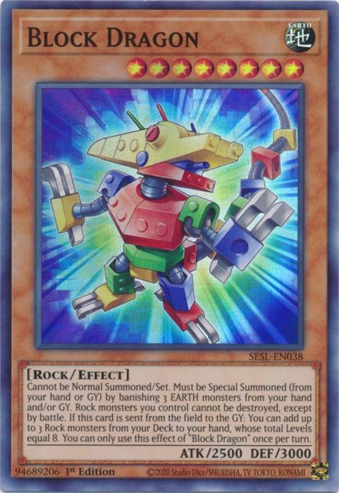 Block Dragon [SESL-EN038] Super Rare