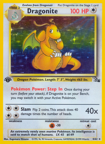 Dragonite (4/62) [Fossil 1st Edition]