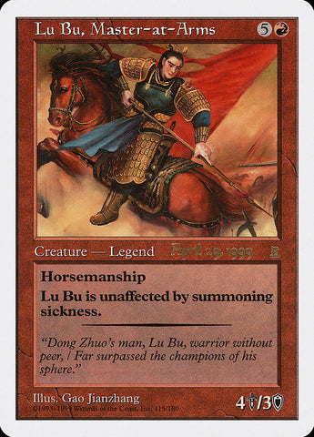 Lu Bu, Master-at-Arms (April 29, 1999) [Portal Three Kingdoms Promos]