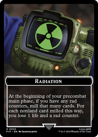 Radiation // Copy Double-Sided Token [Fallout Tokens]