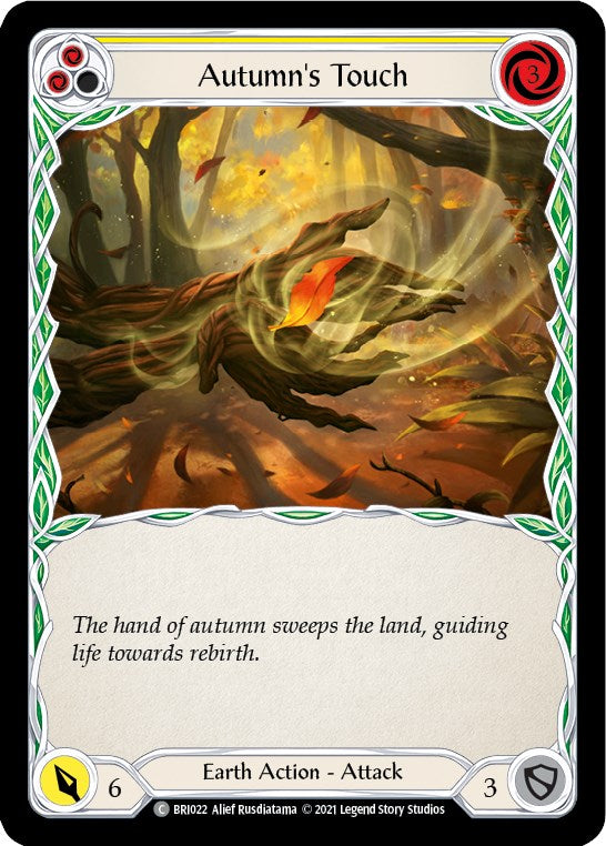 Autumn's Touch (Yellow) [BRI022] (Tales of Aria Briar Blitz Deck)  1st Edition Normal