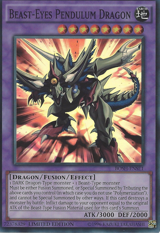 Beast-Eyes Pendulum Dragon [BOSH-ENSE1] Super Rare