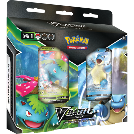 Pokémon TCG: Venusaur V & Blastoise V Battle Deck Bundle