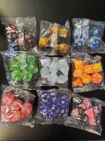 Mixed Dice Assorted Designs Poly 7