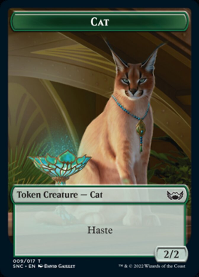 Cat // Wizard Double-Sided Token [Streets of New Capenna Tokens]