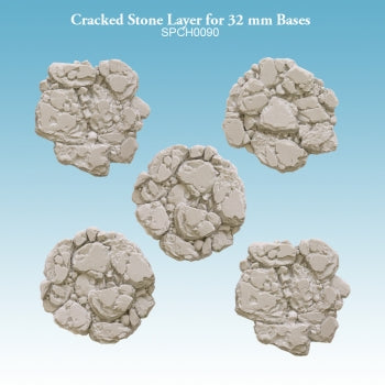 Cracked Stone Layers for 32 mm Bases Spellcrow