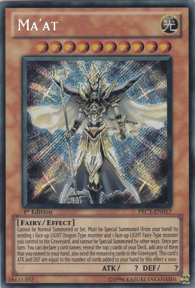 Ma'at [PRC1-EN017] Secret Rare