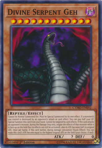 Divine Serpent Geh [CYHO-EN092] Common