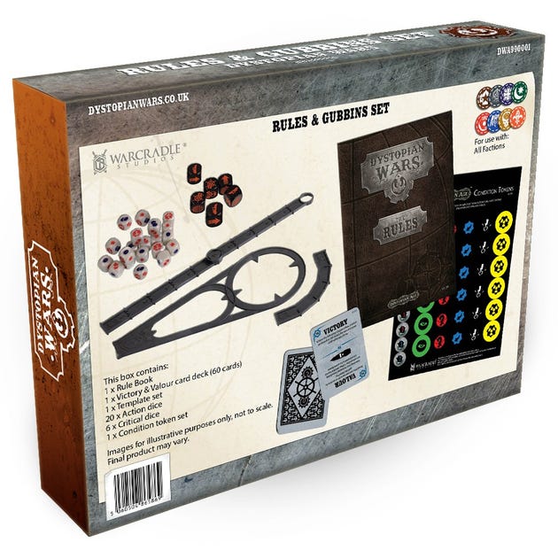 Dystopian Wars Rules & Gubbins Set - English