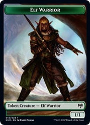 Elf Warrior // Angel Warrior Double-Sided Token [Kaldheim Tokens]