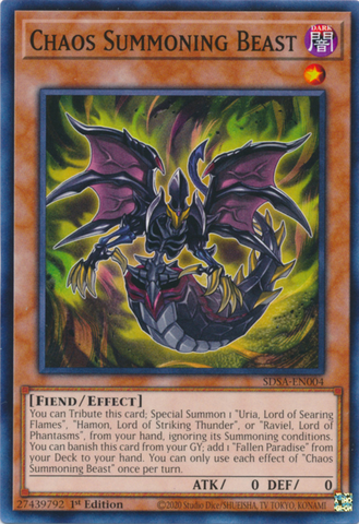 Chaos Summoning Beast [SDSA-EN004] Common