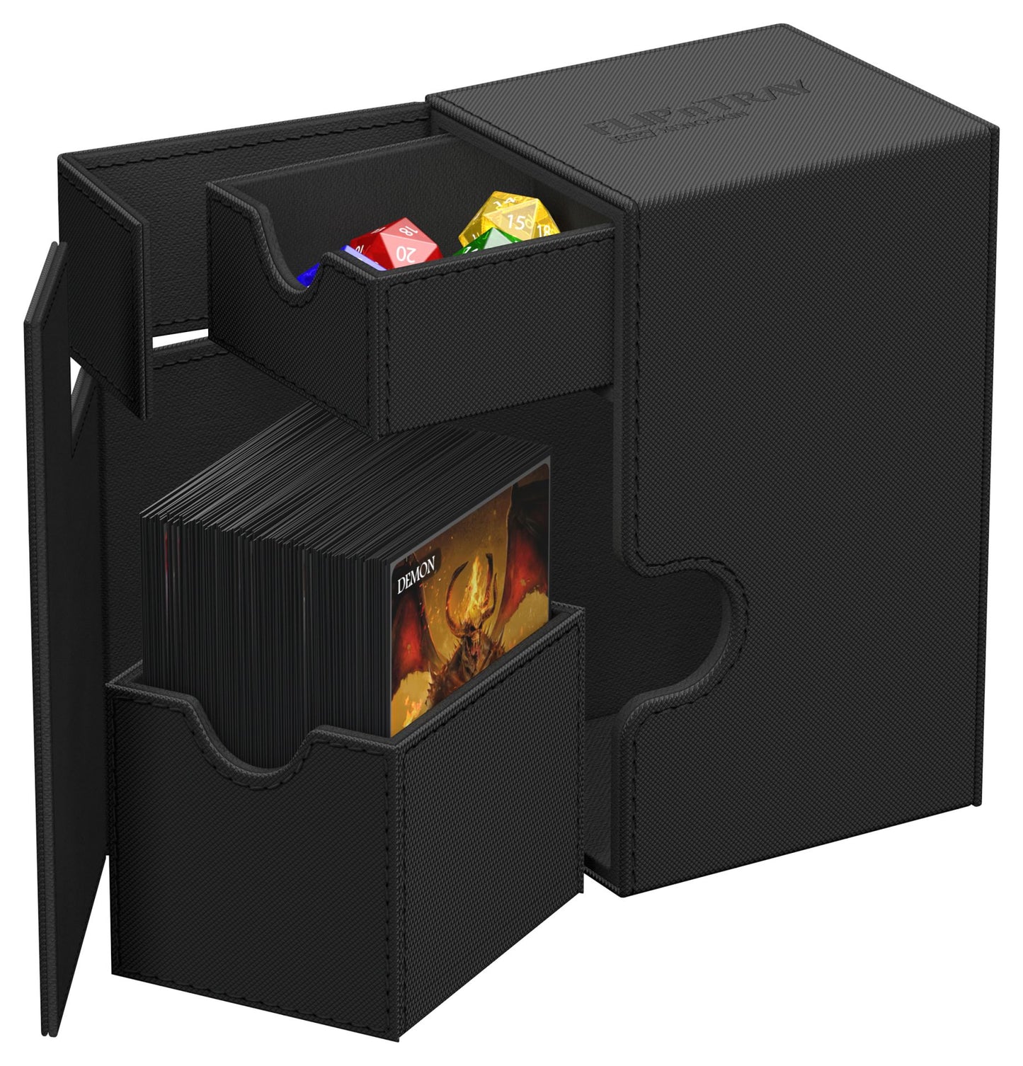 Ultimate Guard Flip`n`Tray 80+ XenoSkin Monocolor Black