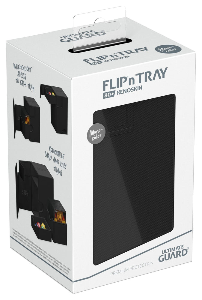 Ultimate Guard Flip`n`Tray 80+ XenoSkin Monocolor Black