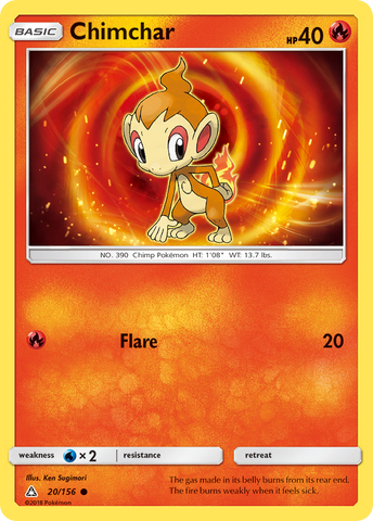 Chimchar (20/156) [Sun & Moon: Ultra Prism]