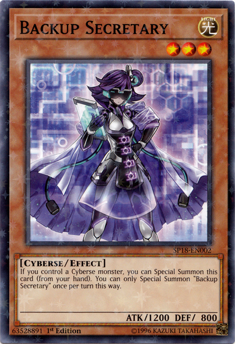 Backup Secretary [SP18-EN002] Starfoil Rare