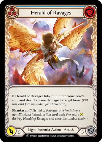 Herald of Ravages (Blue) [U-MON019] (Monarch Unlimited)  Unlimited Normal