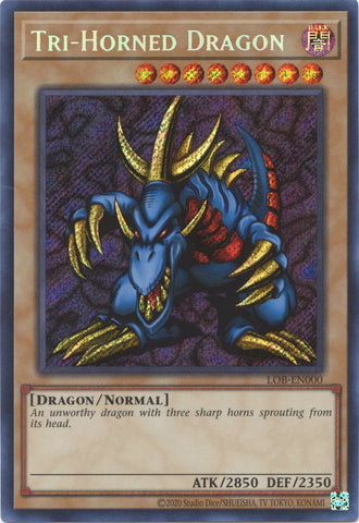 Tri-Horned Dragon (25th Anniversary) [LOB-EN000] Secret Rare