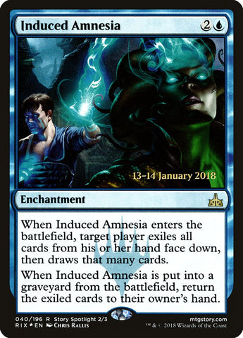 Induced Amnesia [Rivals of Ixalan Prerelease Promos]