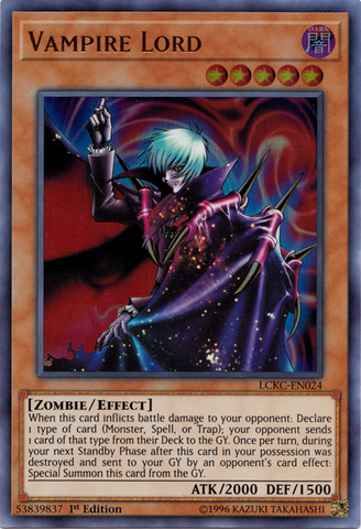 Vampire Lord [LCKC-EN024] Ultra Rare