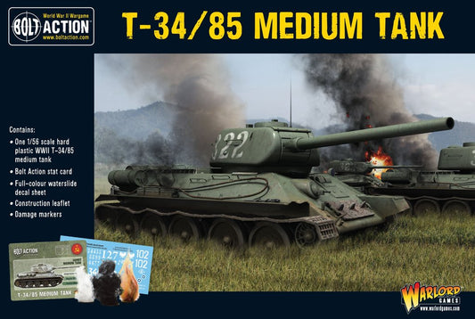 Bolt Action Soviet T34/85 medium tank (plastic)