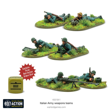 Bolt Action talian Army Weapons Teams