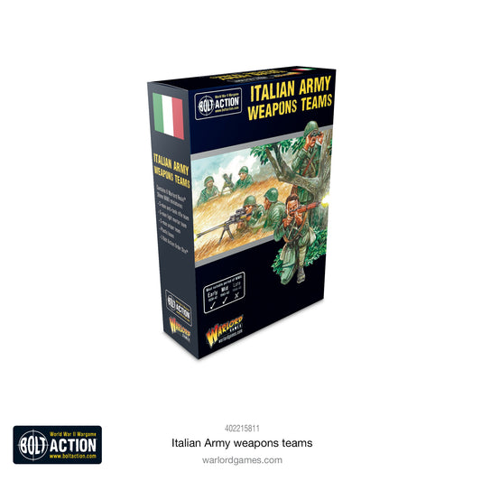 Bolt Action talian Army Weapons Teams