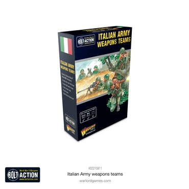 Bolt Action talian Army Weapons Teams