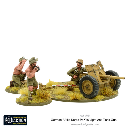 Bolt Action Afrika Korps Pak 36 light anti-tank gun