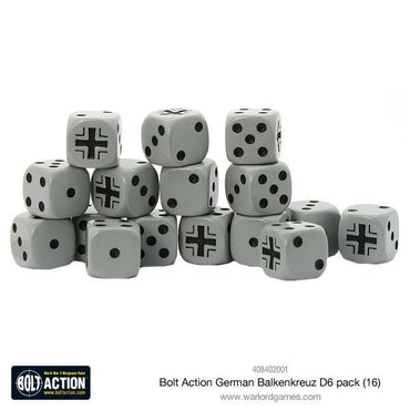 Bolt Action D6 German Balkenkreuz Dice Pack
