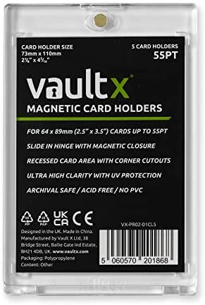 Vault X Magnetic Card Holders 55pt (5 Pack)