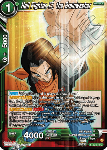 Hell Fighter 17, the Brainwasher (BT20-076) [Power Absorbed]