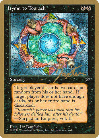 Hymn to Tourach (Circle) (George Baxter) [Pro Tour Collector Set]