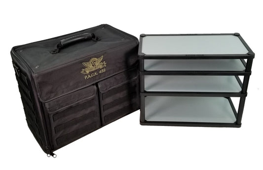 (432) P.A.C.K. 432 Molle Horizontal with Magna Rack Original Load Out (Black) Battle Foam