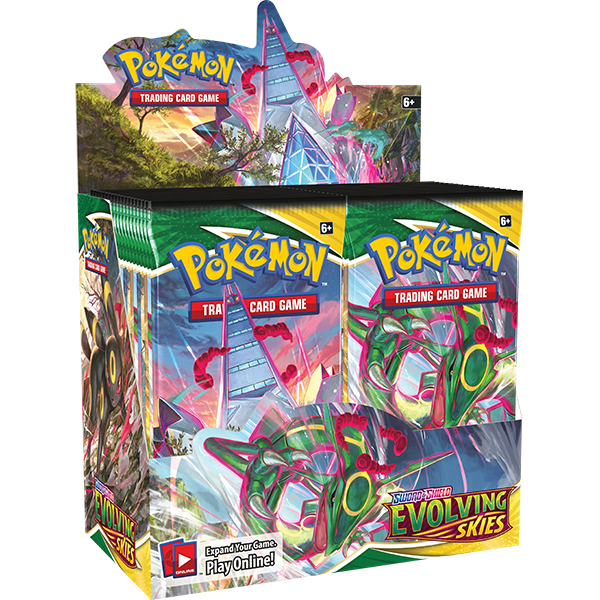 (X10) Pokemon Evolving Skies Sealed Sleeved good Booster Packs